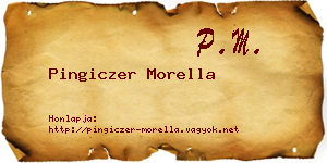 Pingiczer Morella névjegykártya